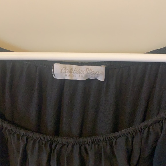 black Ruffle Blouse - Picture 3 of 4